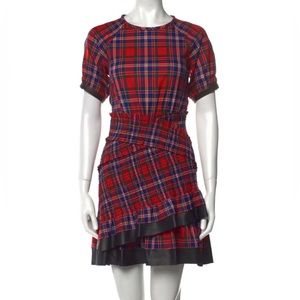 TANYA TAYLOR
Plaid Print Mini Dress